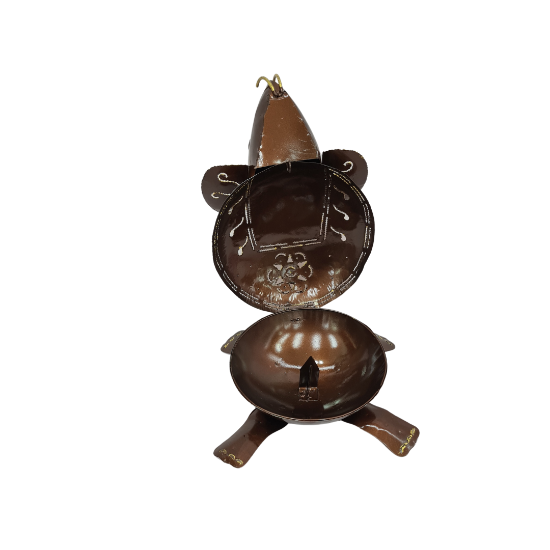 Mosquito coil holder metal elephant colourful design
