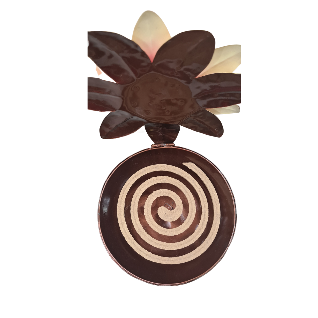 Flower mosquito coil holders orange