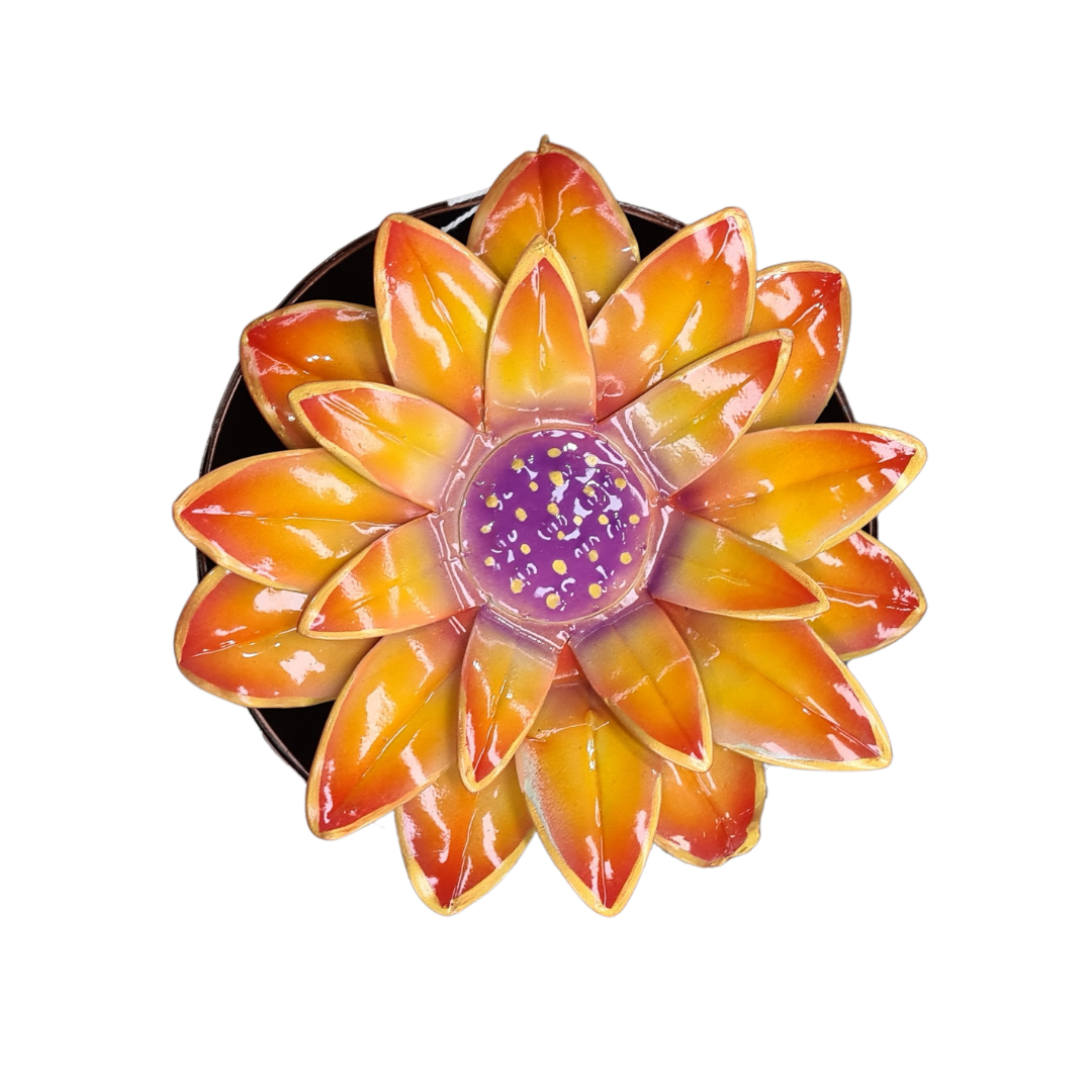 Flower mosquito coil holders orange