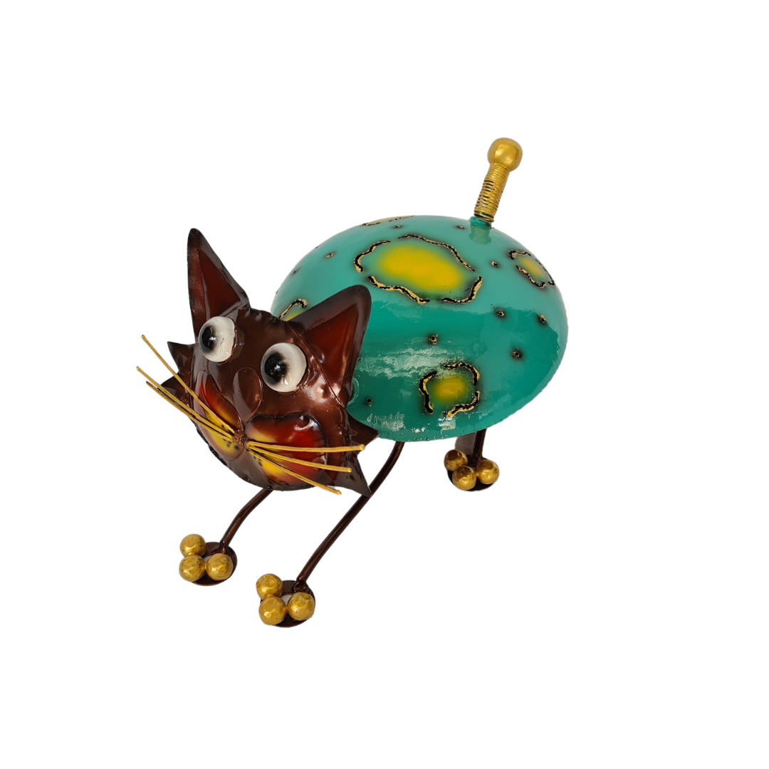 Cat mosquito coil holder blue body 30 cm