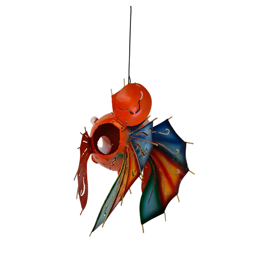 Fish hanging candle holder 30 cm tall