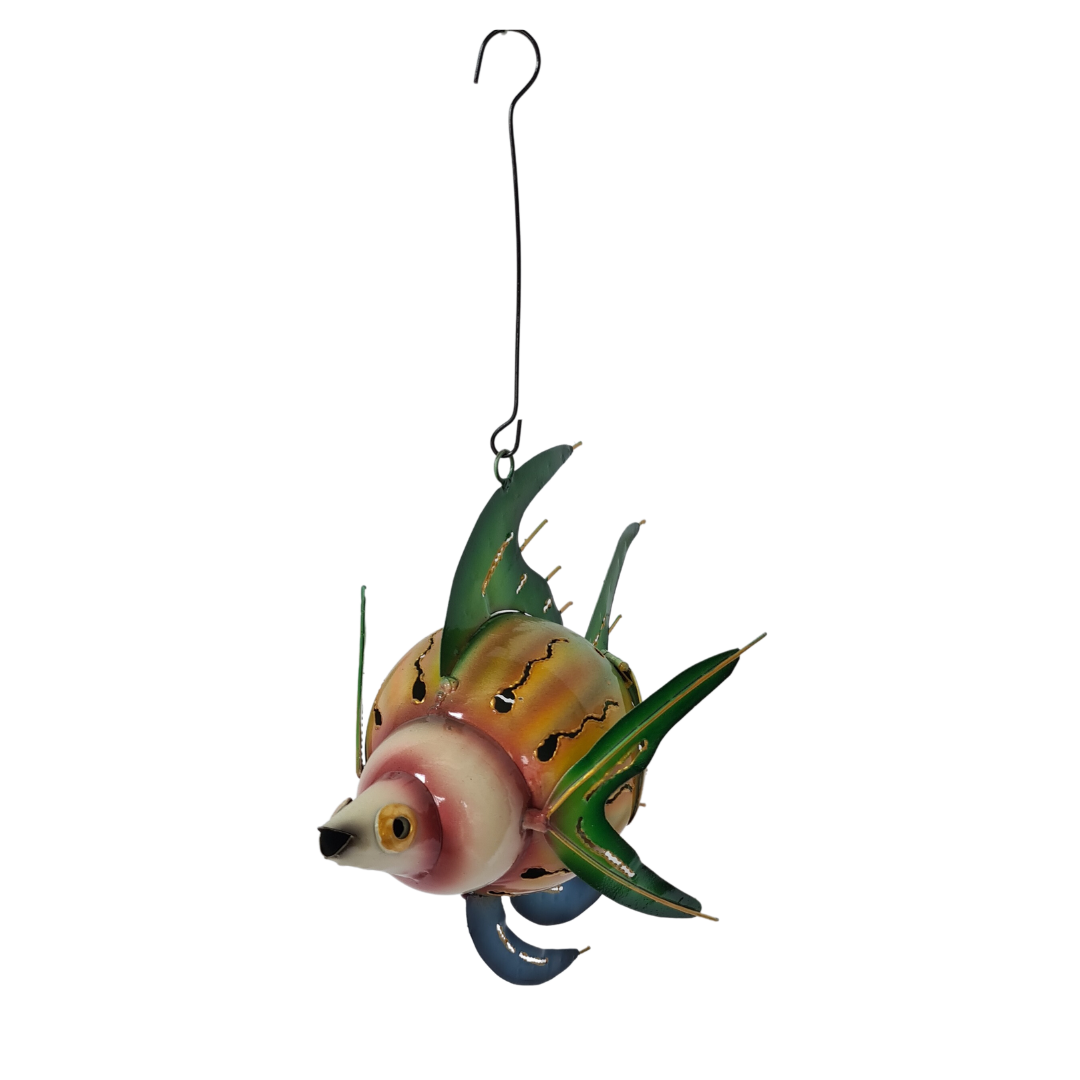 Fish tropical hanging candle light holder 30 cm tall