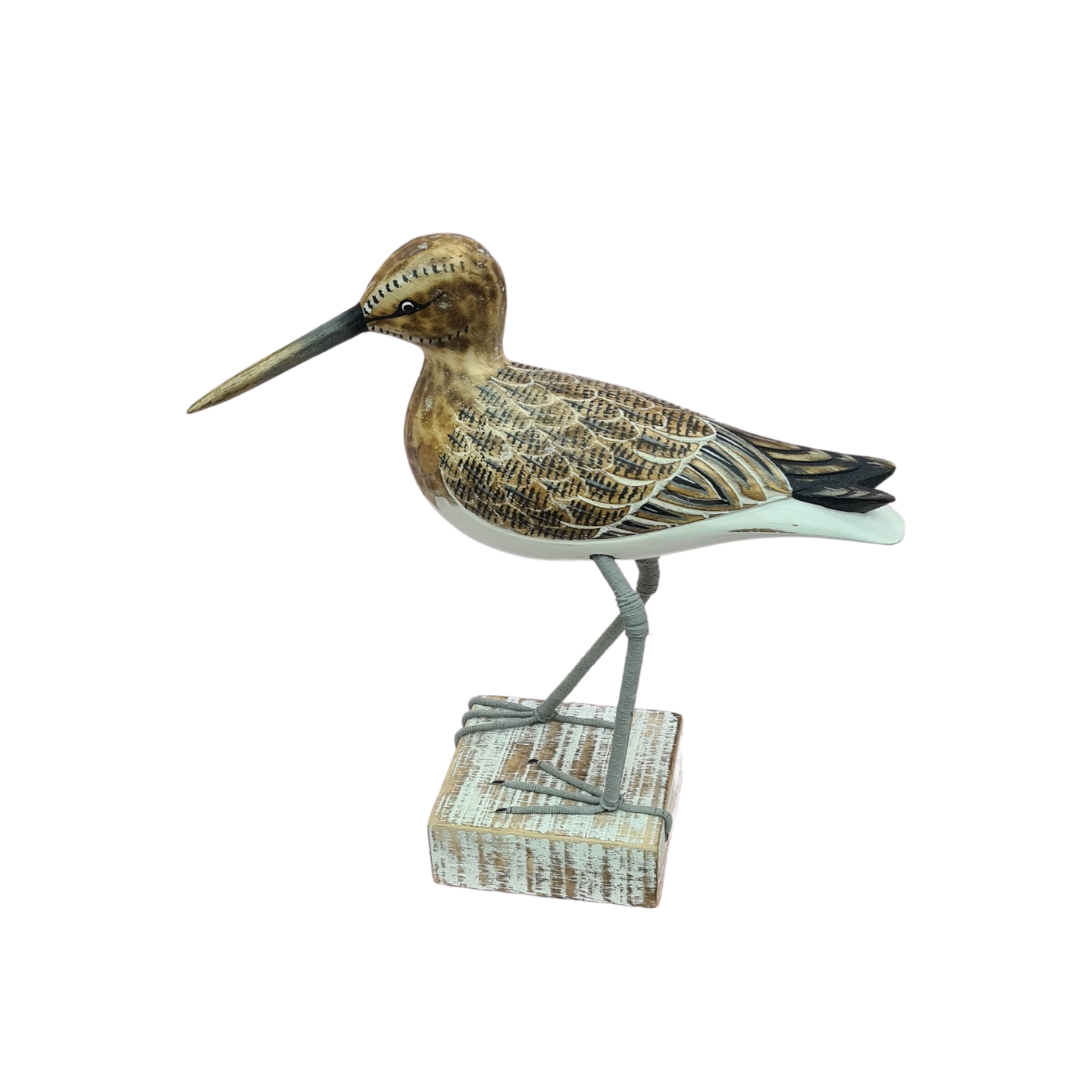 Sand piper figure walking detailed features 25 cm high