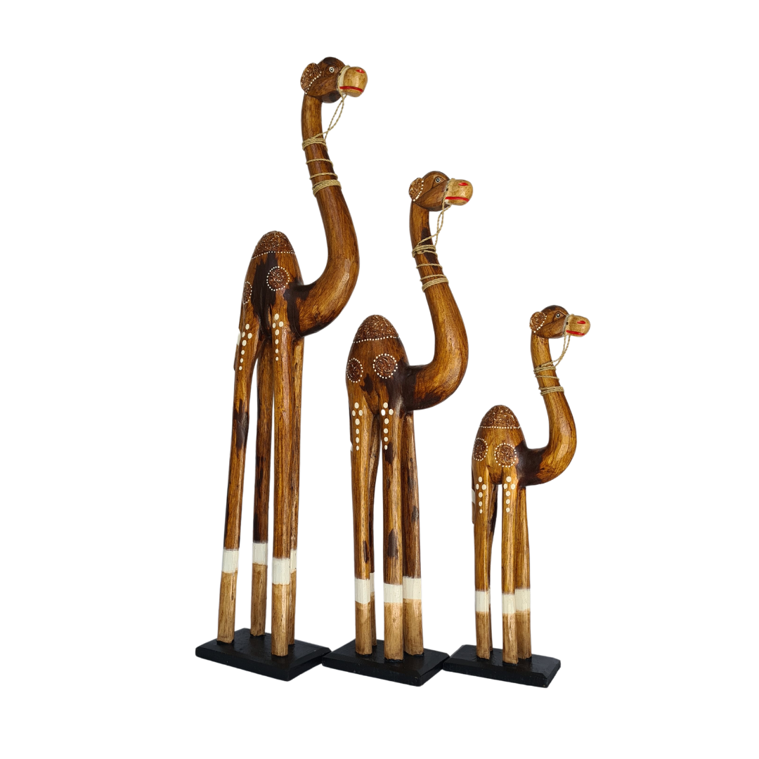 Camel set of 3 brown colour - 100, 80 &amp; 60 cm