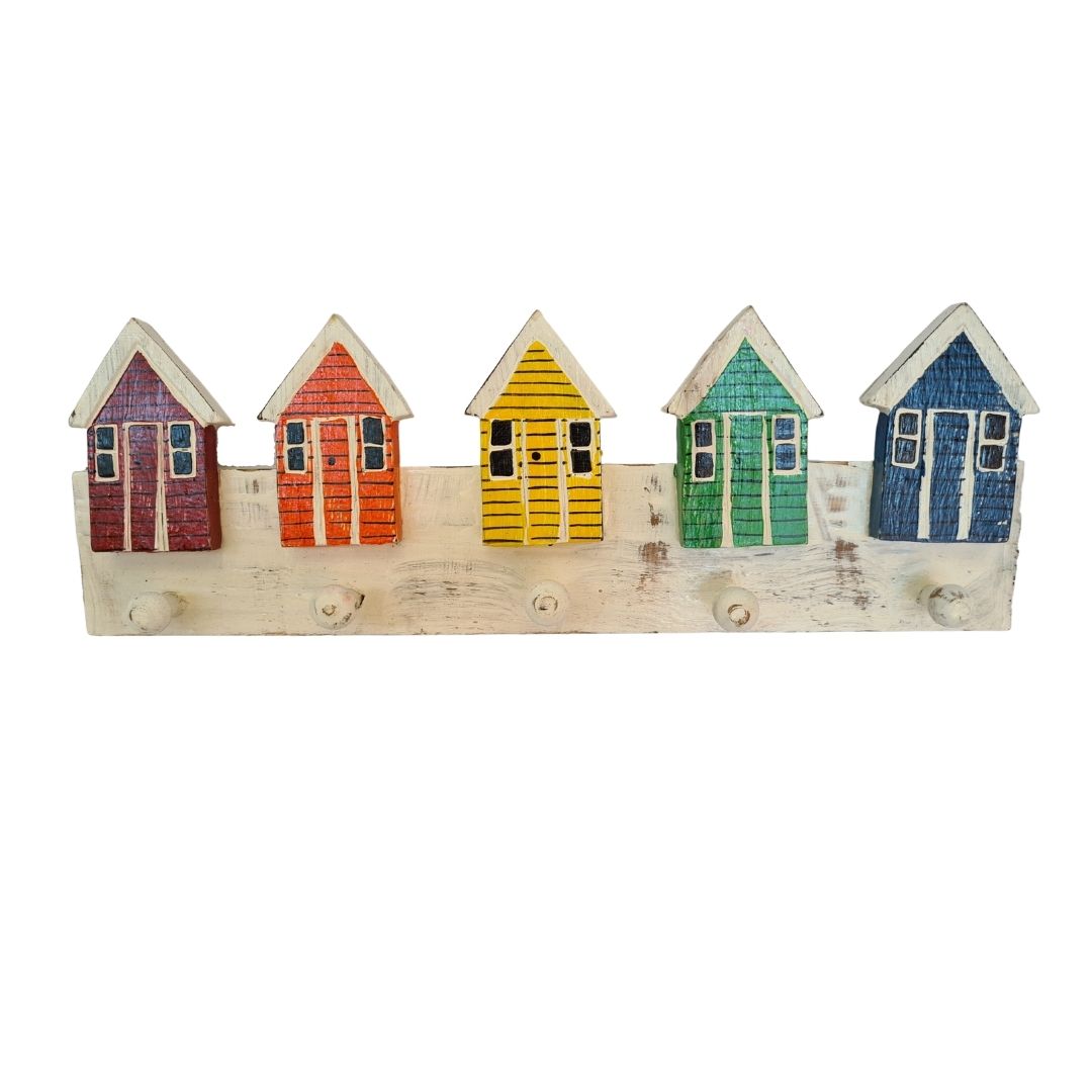 Mini colorful house hanger 5 hooks 18, 50cm