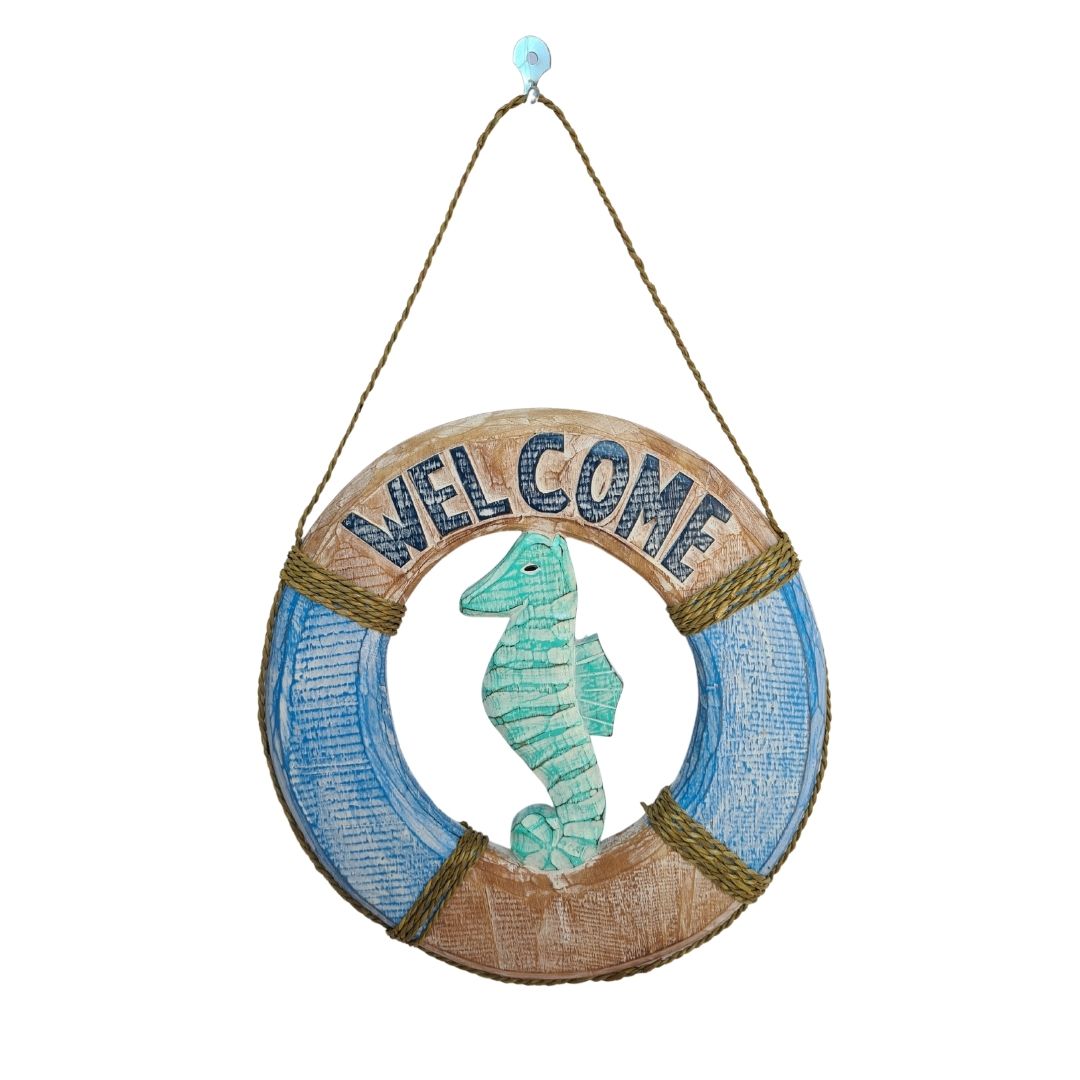 Life buoy welcome seahorse 30cm