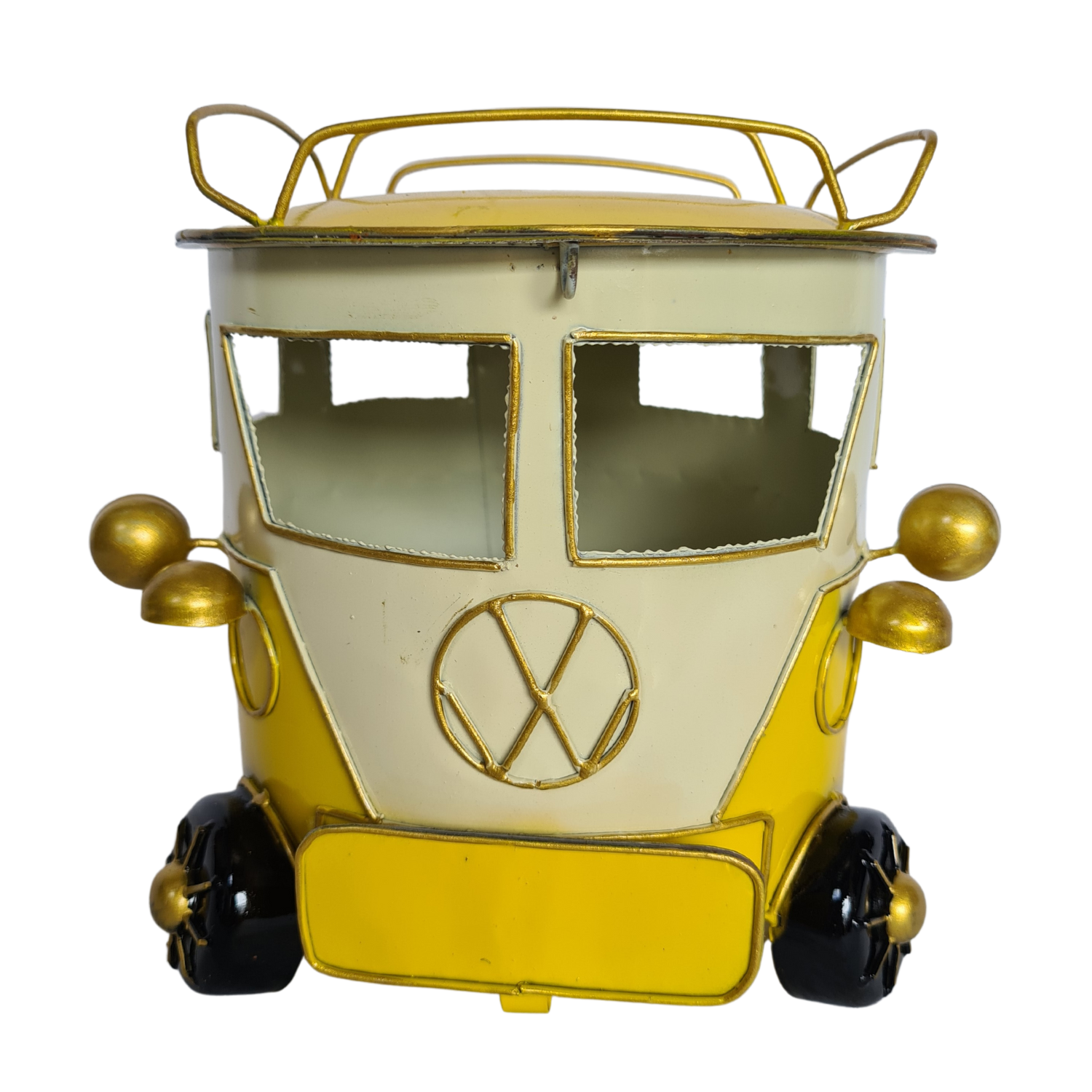 Mosquito coil holder as a funkie VW Combi in yellow colour