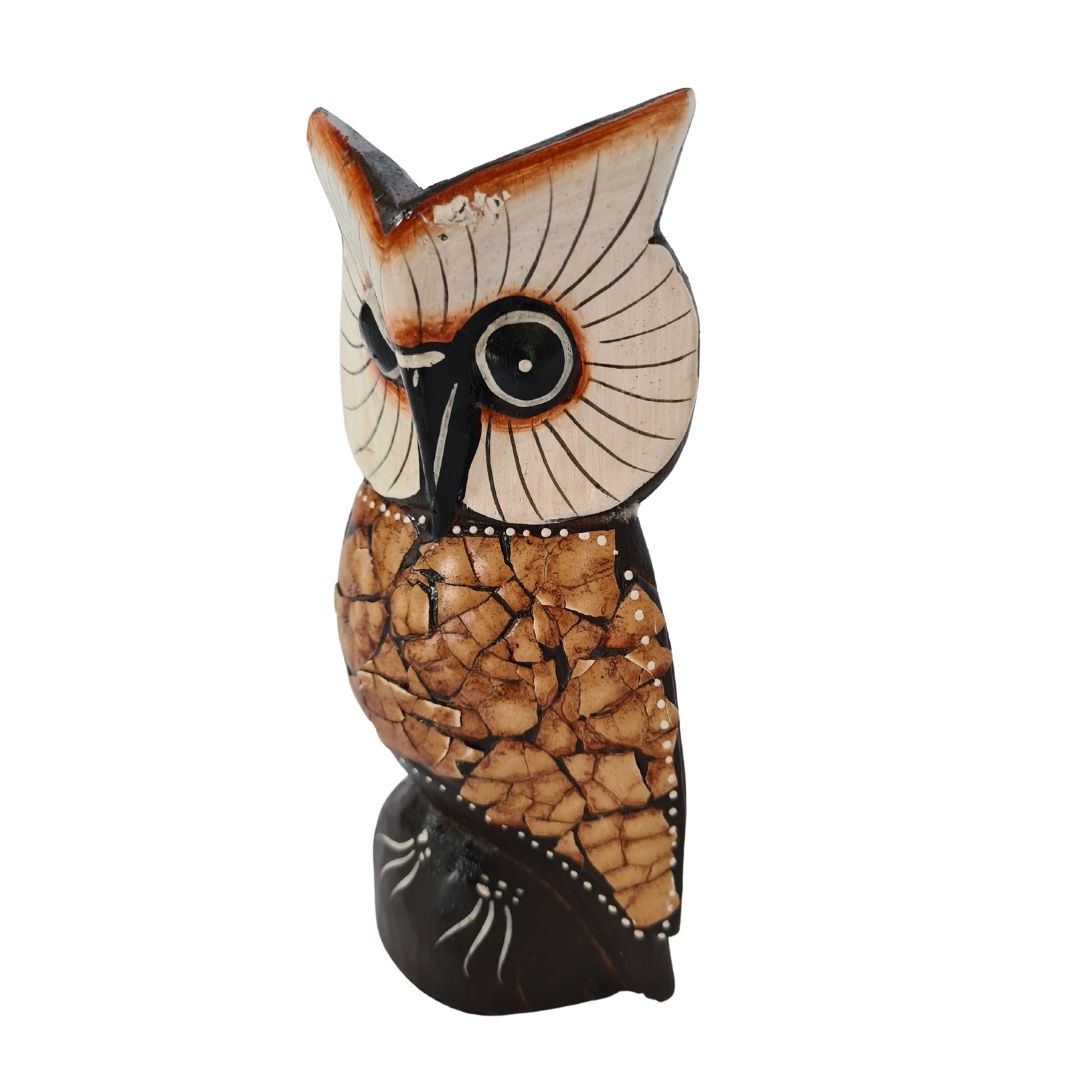 Owl carving 20cm (D)