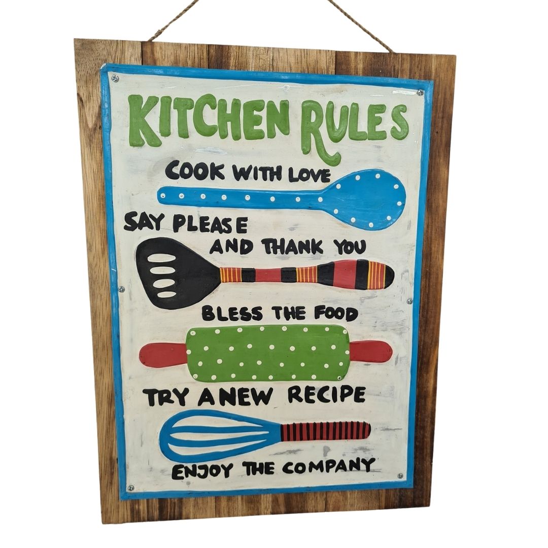 Wall Plaques - Kitchen Rules Cook with Love ....