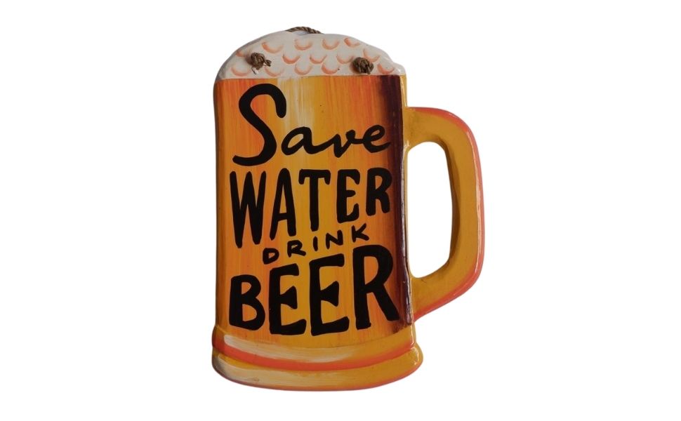 Wall Plaque - Save water drink beer