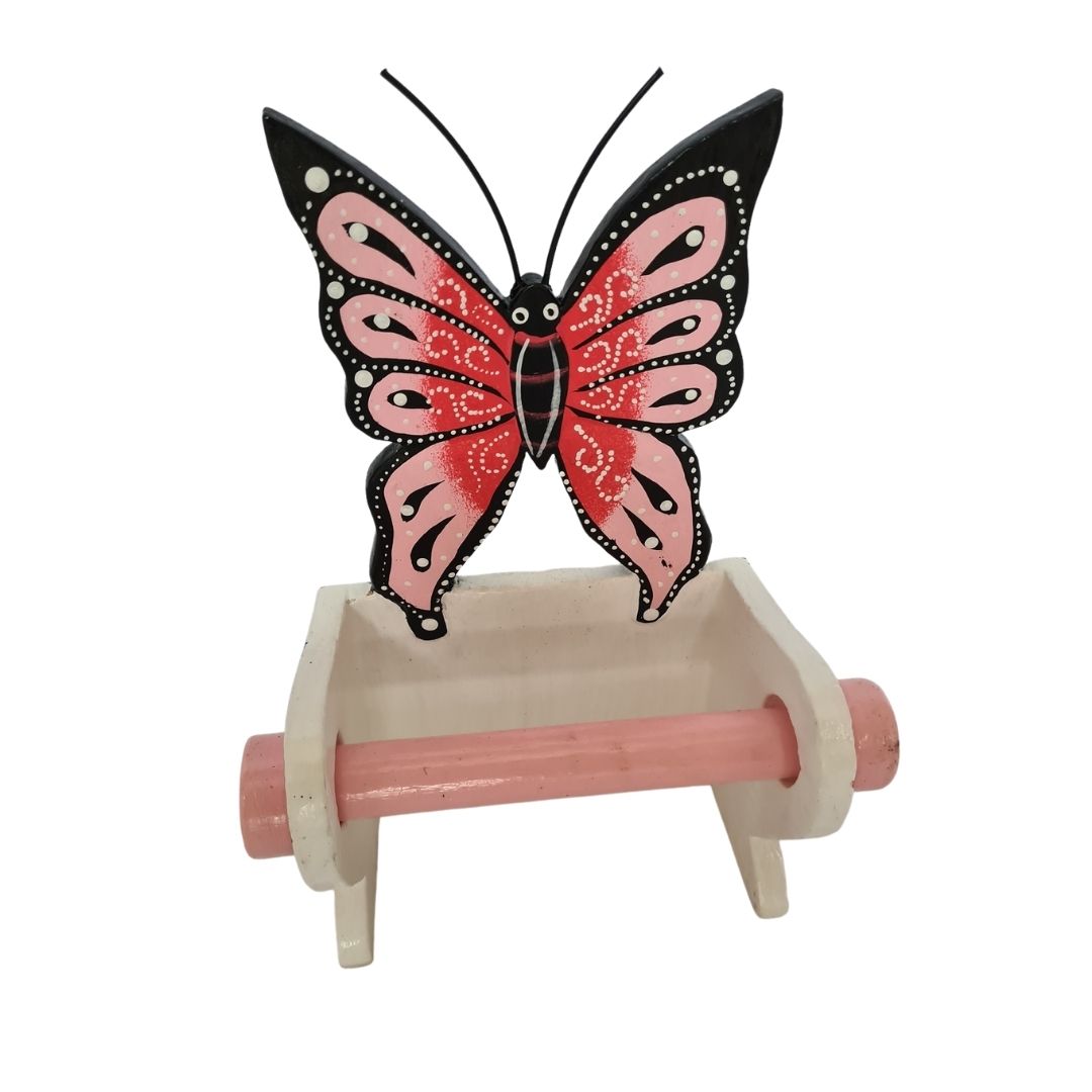 Wall toilet tissue paper holder - butterfly