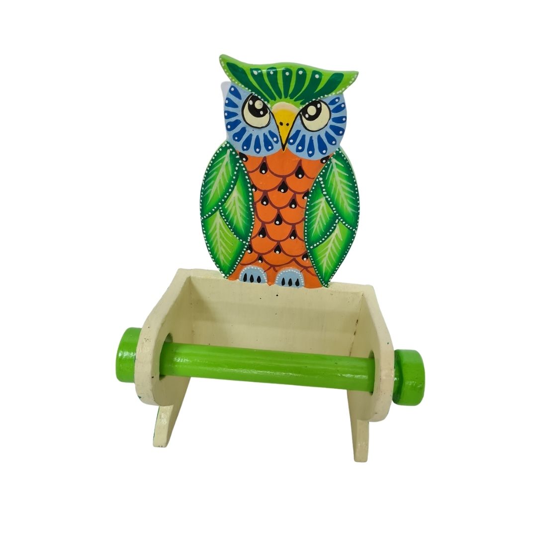 Wall toilet tissue paper holder - owl